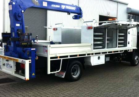 crane body for council worker truck